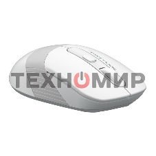 Мышь беспроводная A4Tech Fstyler FG10 белый/серый, 2000 dpi, радиоканал, USB, кнопки - 4