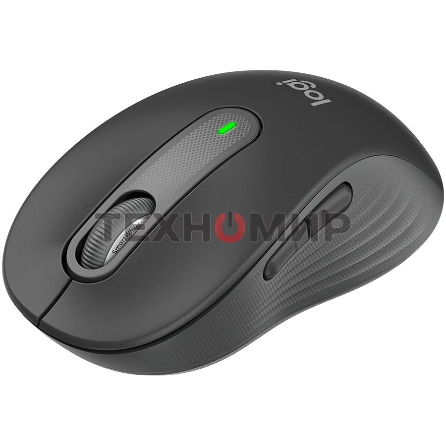 Мышь беспроводная Logitech Signature M650 графитовый, 4000 dpi, радиоканал, Bluetooth, USB, кнопки - 5