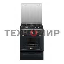 Плита газовая Gefest ПГ 6100-02 0187 черный, конфорок 4 шт, духовка 52 л, 60 см x 85 см x 60 см