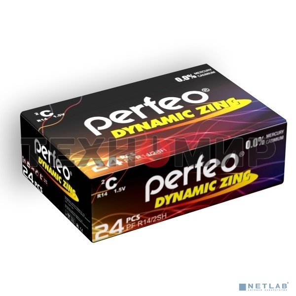 Батарейка Perfeo R14/2SH Dynamic Zinc