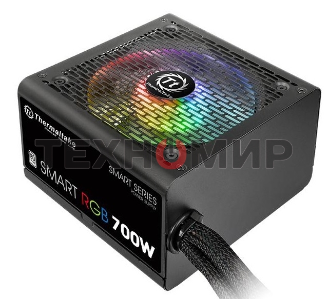 Блок питания Thermaltake Smart RGb (PS-SPR-0700NHSAWE-1), 700Вт, 80 PLUS, 120мм, черный