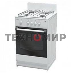 Плита газовая Darina S4 GM 441 101 белый, конфорок 4 шт, духовка 50 л, 50 см x 85 см x 51 см