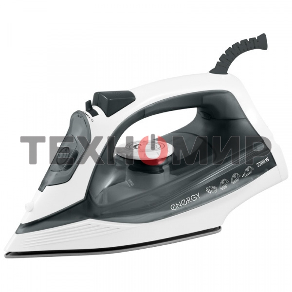 Утюг Energy EN-302 1800-2200 Вт, пар, спрей, пар.удар, самооч., керамическая подошва (270073)