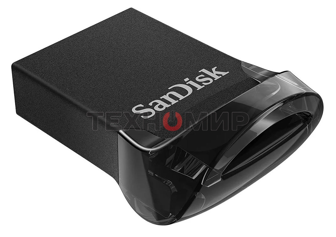 Флешка USB Sandisk CZ430 ULTRA FIT (SDCZ430-128G-G46), 128Gb, USB 3.1, R/W 130/40, черный