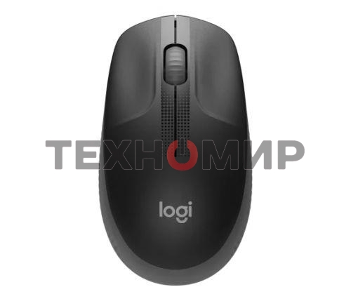 Мышь беспроводная Logitech M190 черный, 1000 dpi, радиоканал, USB, кнопки - 3