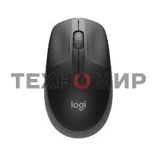 Мышь беспроводная Logitech M190 черный, 1000 dpi, радиоканал, USB, кнопки - 3