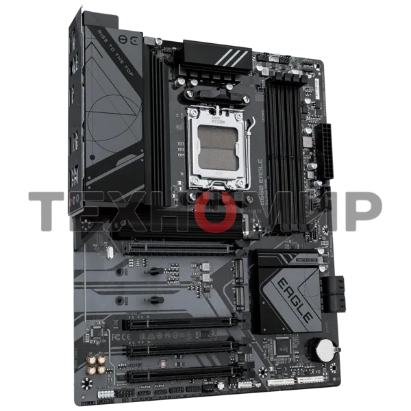 Материнская плата GIGABYTE B650 EAGLE, AM5, AMD B650, 4xDDR5, 4xSATA, 3xM.2, 1xPCI-E 4.0 x16, 1xHDMI, 1xDP, 2xUSB-C 3.2 Gen 1, 2xUSB-A 3.2 Gen 2, 6xUSB-A 2.0, 1x 1Gb LAN, 3x3.5 мм, 7.1, ATX