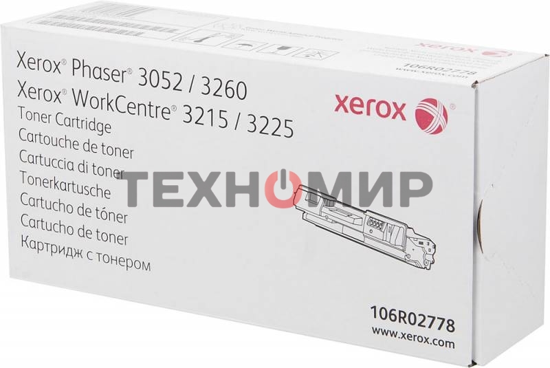 Картридж лазерный Xerox 106R02778 черный для Xerox Ph 3052/3260/WC 3215/3225 3000 стр.(Channels)