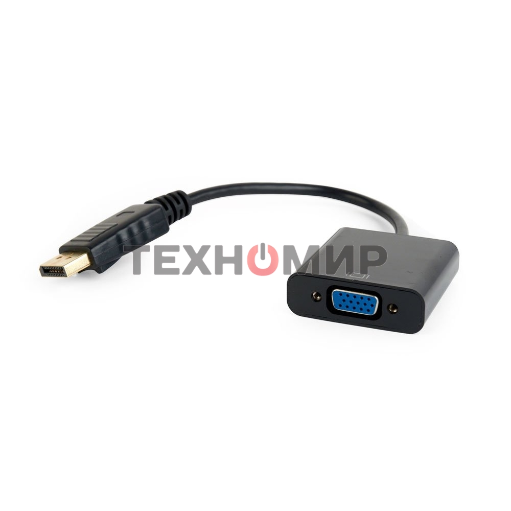 Переходник DisplayPort - VGA Cablexpert A-DPM-VGAF-02, 20M/15F, кабель 15 см, пакет