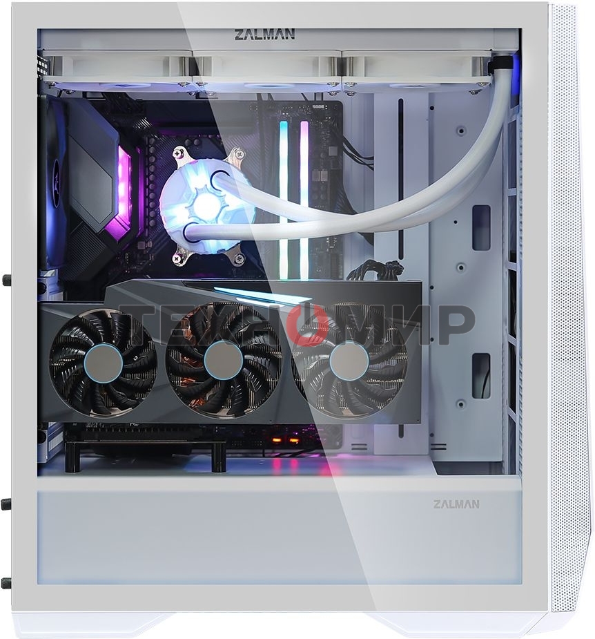 Компьютерный корпус Zalman Z9 Iceberg белый без БП ATX 3x120мм 2x140мм 4xUSB 2.0 audio bott PSU
