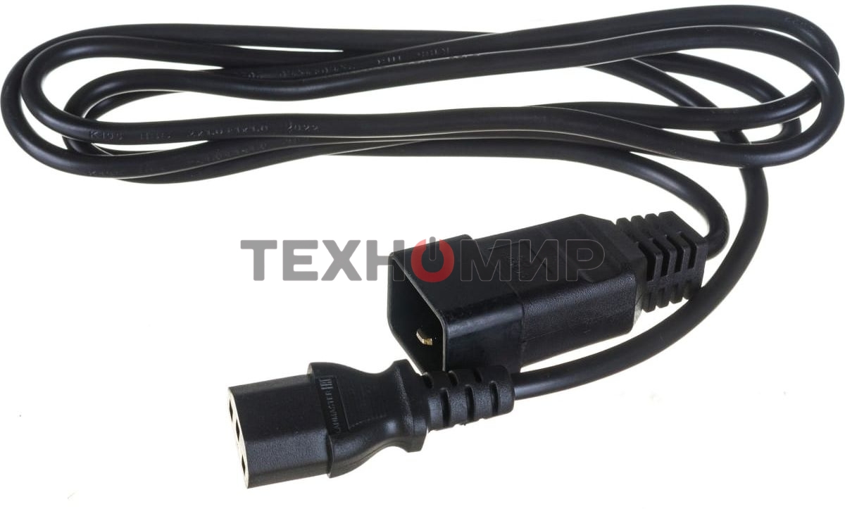 Шнур питания Lanmaster С13-C20, 3х0.75, 220В, 10А, черный, 2 метра