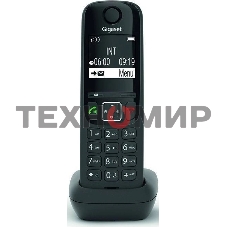 Дополнительная трубка Dect Gigaset AS690HX черный для AS690
