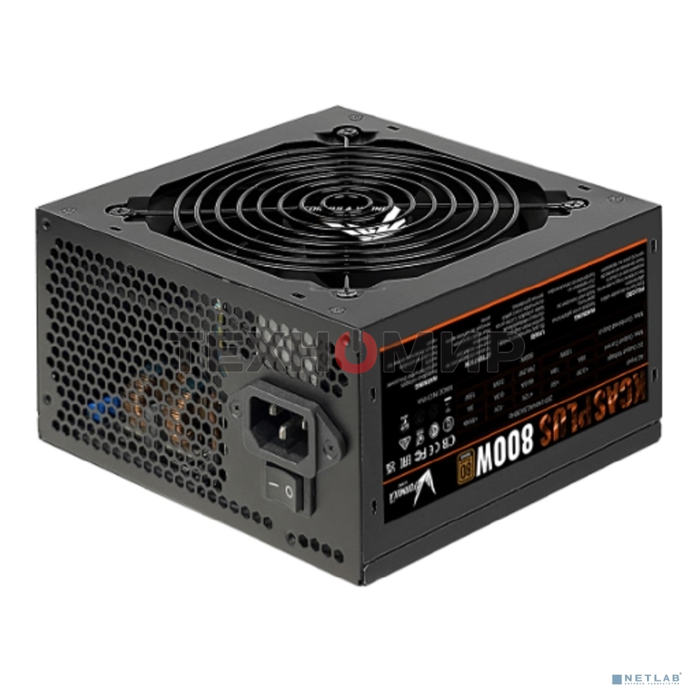 Блок питания Aerocool/Formula KCAS-800W, 800Вт, PLUS 80 PLUS Bronze, 120мм, черный