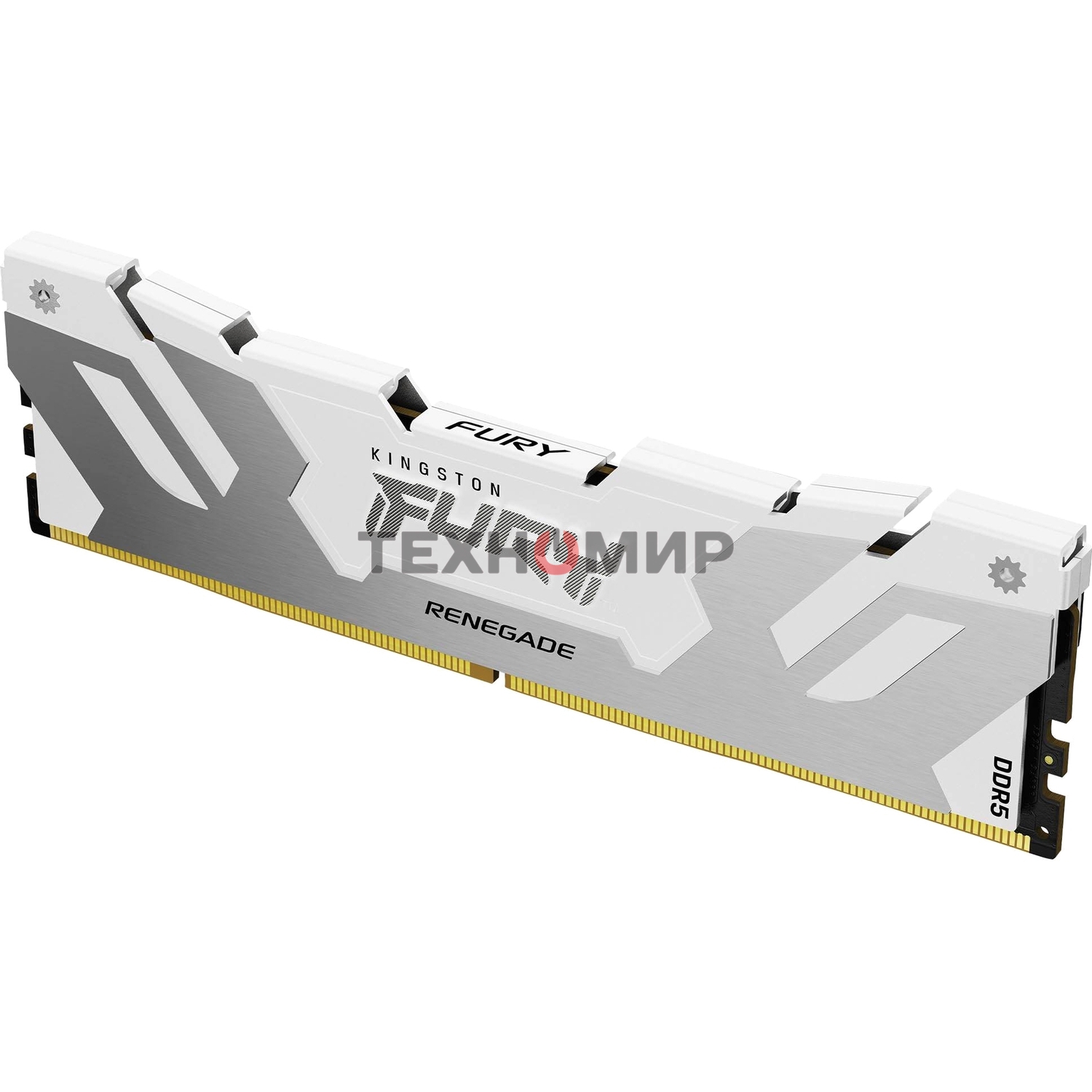 Оперативная память Kingston Fury Renegade, DDR5, 32Gb (1x32Gb), 6400MHz, CL32, DIMM, радиатор, белый