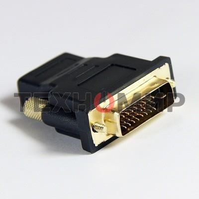 Переходник VCOM HDMI 19F to DVI-D 25M позолоченные контакты VAD7818