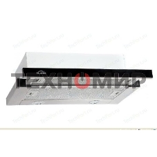 Вытяжка встраиваемая Elikor Интегра Glass 50Н-400-В2Д нержавеющая сталь/стекло черное, 50 см, 400 куб. м/ч, 55 дБ