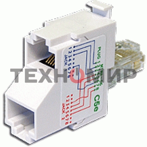 T-адаптер, 1 телефонный и 1 компьютерный порт