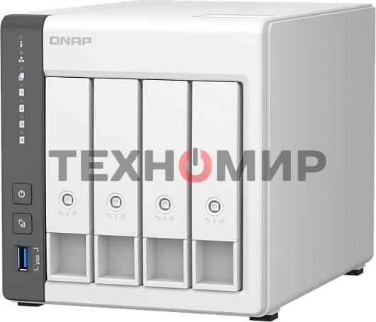 Сетевое хранилище NAS Qnap D4 (REV. C) 4-bay настольный Cortex-A55 RK3568B2