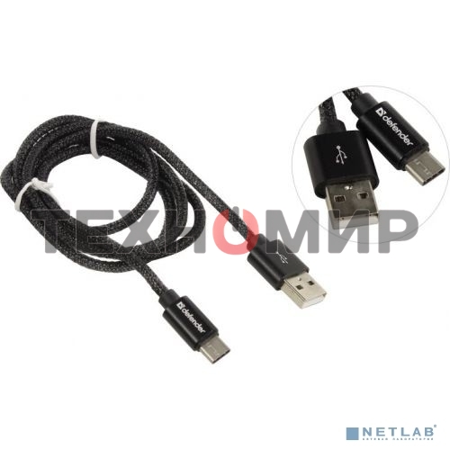 Кабель Defender USB2.0 TO TYPE-C 1M черный USB09-03T