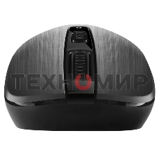 Мышь беспроводная SVEN RX-380W серый металлик, 1600 dpi, радиоканал, USB, кнопки - 4