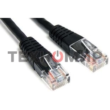 Патч-корд LANMASTER TWT UTP cat.5e, с заливными колпачками, 15.0 м, черный