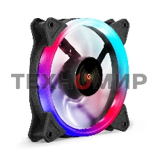 Вентилятор для корпуса ExeGate EX12025HM3PM.FRGb.5CRU черный, 120 мм, 1200 об/мин, 24 дБ, 3 pin