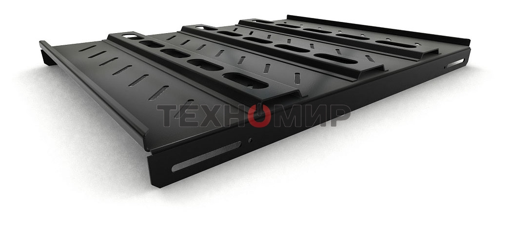 Полка стационарная Hyperline TSH3H-650-RAL9004 1U нагр.:100кг. 19