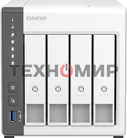 Сетевое хранилище NAS Qnap D4 (REV. C) 4-bay настольный Cortex-A55 RK3568B2