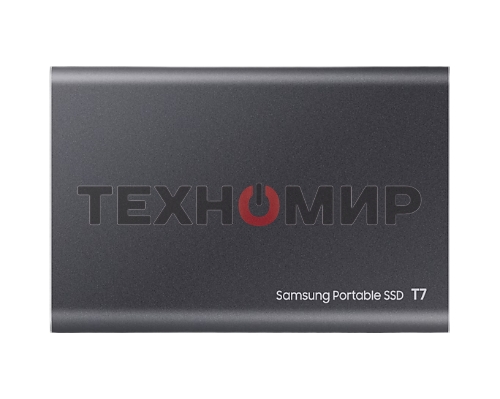 Внешний SSD Samsung T7, 2TB, USB 3.2 Gen 2 Type-C, R/W 1050/1000, титан