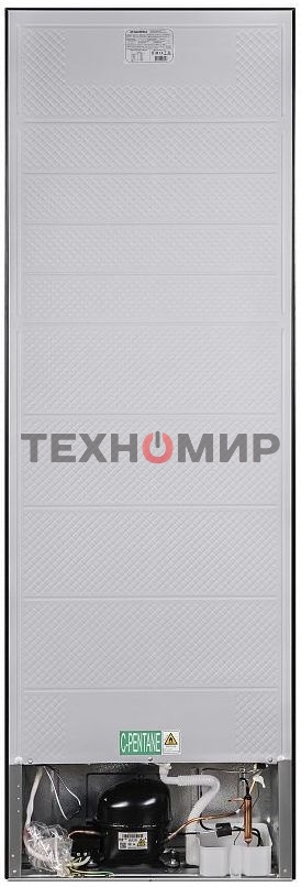 Холодильник Maunfeld MFF185SFSB черный мат. двухкамерный 211/104л морозилка снизу