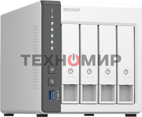 Сетевое хранилище NAS Qnap D4 (REV. C) 4-bay настольный Cortex-A55 RK3568B2