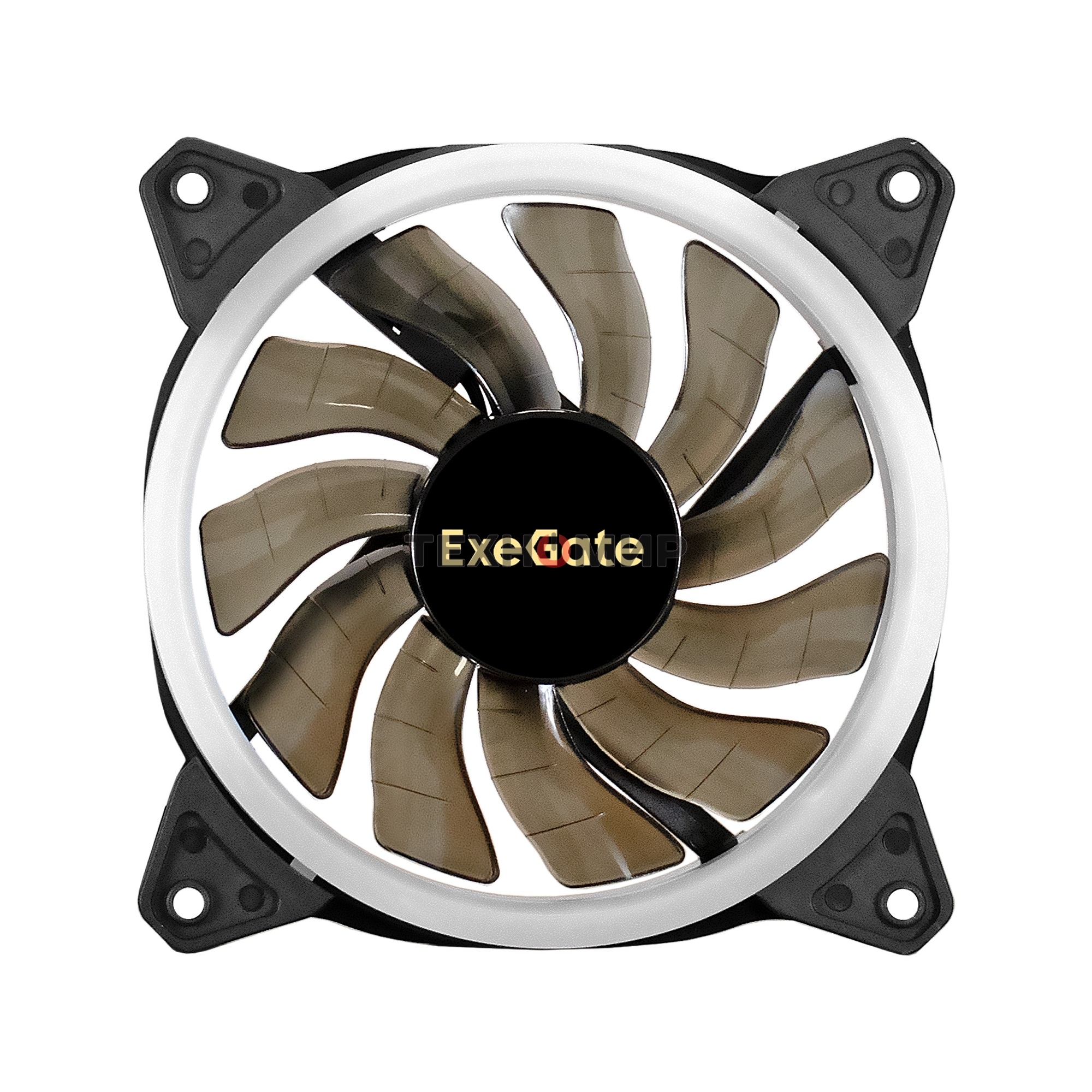 Вентилятор для корпуса ExeGate EX12025HM3PM.FRGb.5CRU черный, 120 мм, 1200 об/мин, 24 дБ, 3 pin