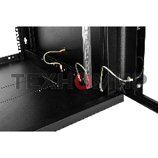 Шкаф ЦМО телекоммуникационный настенный сварной 12U (600 500) съемные стенки, дверь стекло, черный