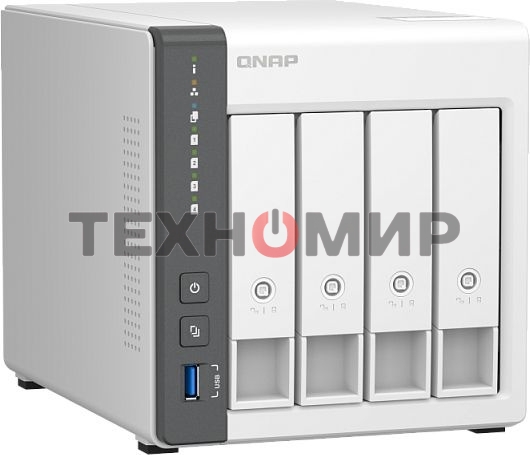 Сетевое хранилище NAS Qnap D4 (REV. C) 4-bay настольный Cortex-A55 RK3568B2