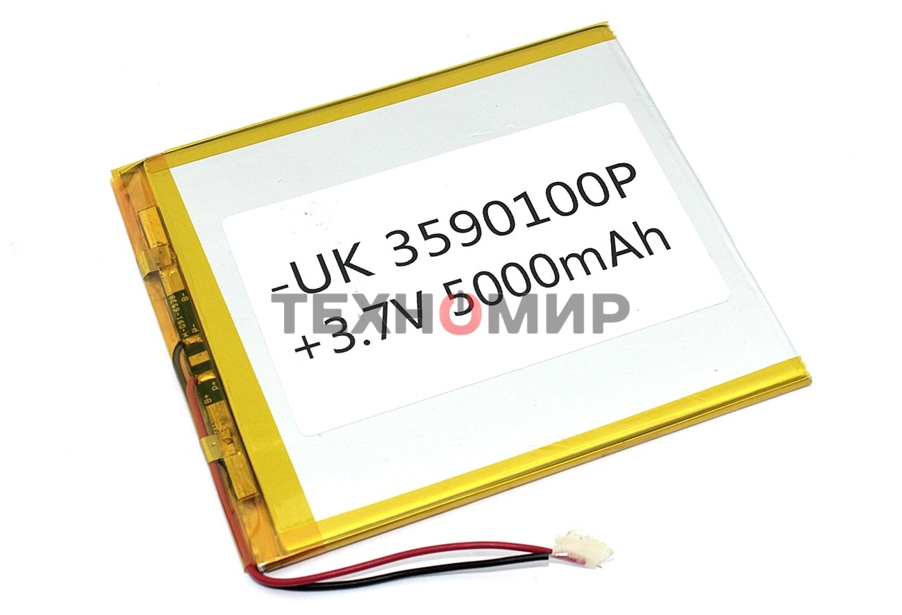 Аккумулятор Li-Pol (батарея) 3.5x90x100мм 2pin 3.7V/5000mAh