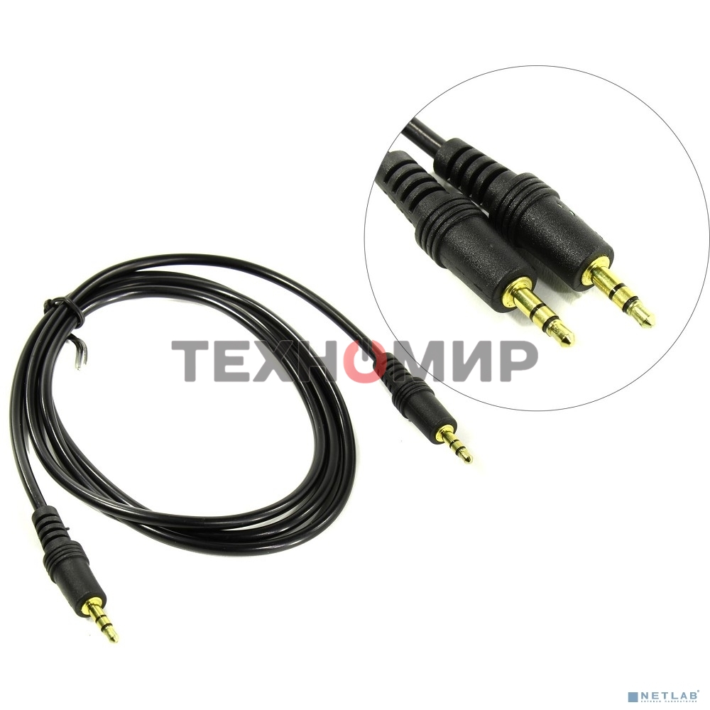 Кабель аудио Exegate EX284942RUS EX-CCA-404-1.2 (3.5мм Jack M/3.5мм Jack M, 1,2м, позолоченные контакты)