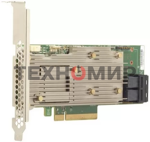 Контроллер LSI HBA 9460-8i SGL, 8-port int., 12Gb/s, SAS/SATA/PCIe (NVMe), RAID 0/1/5/6/10/50/60, Cache 2Gb DDR4, PCIe 3.1