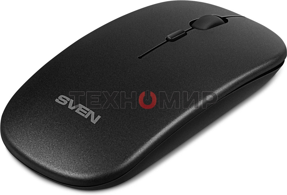 Мышь беспроводная SVEN RX-565SW темно-серый, 1600 dpi, радиоканал, USB, кнопки - 4
