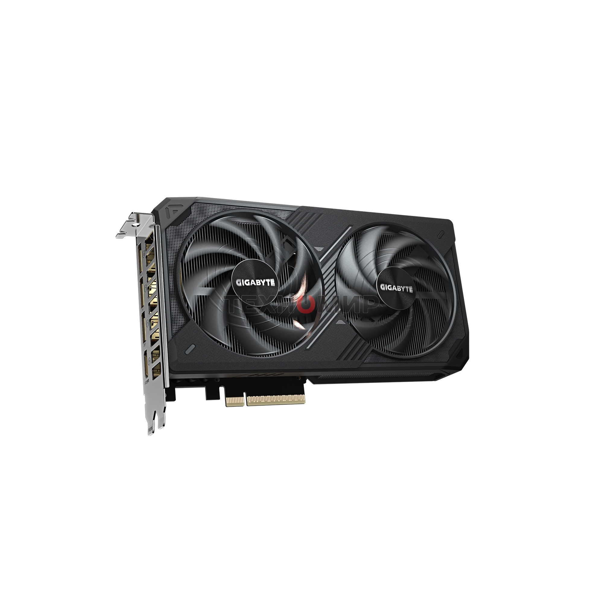 Видеокарта Gigabyte GeForce RTX 5060 Ti Windforce, NVIDIA RTX 5060 Ti, 8 ГБ GDDR7, 128 бит, PCI-e 5.0, 1xHDMI, 3xDP, 2572 МГц