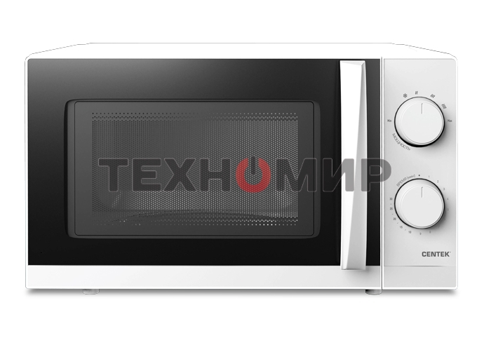 Микроволновая печь Centek CT-1571 белый, 20 л, 700 Вт, переключатели - поворотный механизм