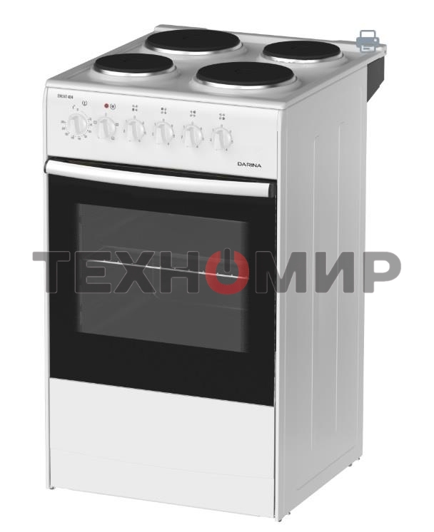 Плита электрическая Darina S EM 341 404 W белый/черный, конфорок 4 шт, духовка 50 л, 50 см x 85 см x 56 см