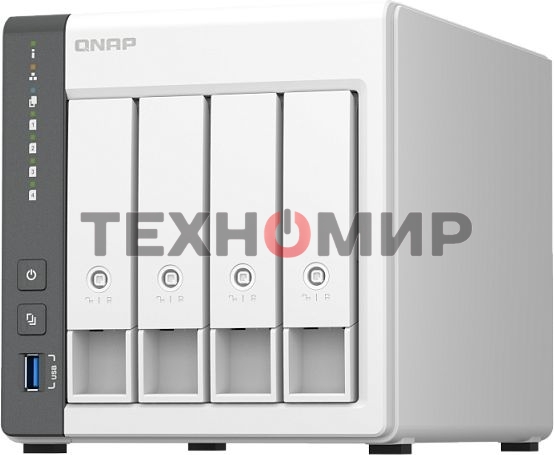 Сетевое хранилище NAS Qnap D4 (REV. C) 4-bay настольный Cortex-A55 RK3568B2
