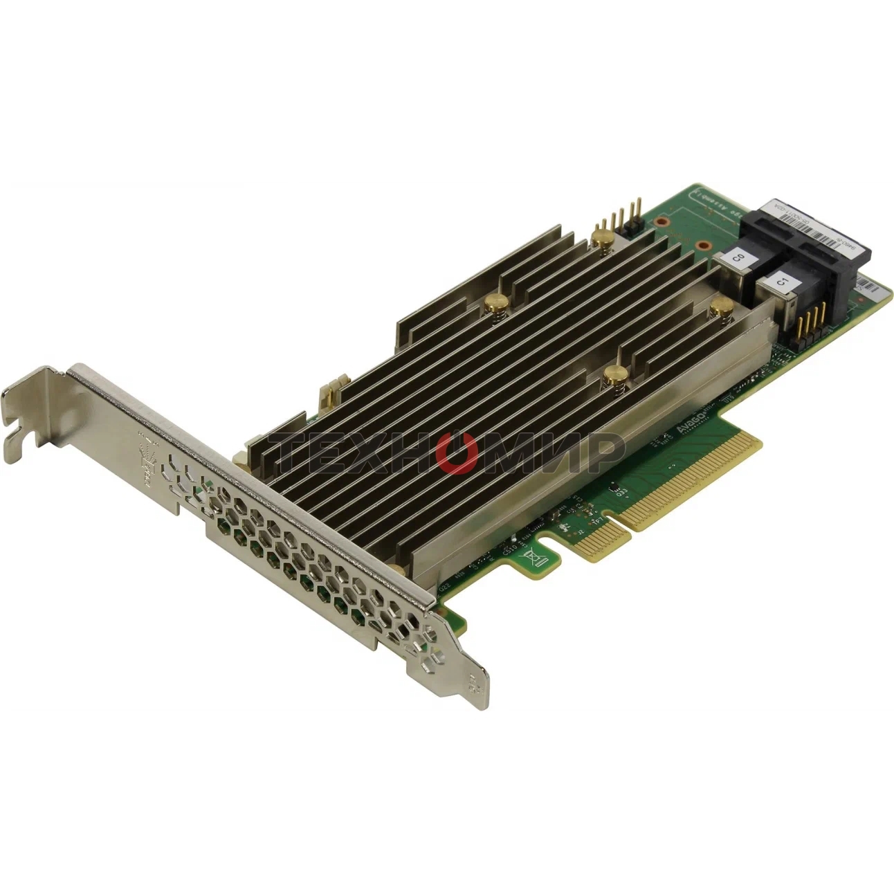 Контроллер LSI HBA 9460-8i SGL, 8-port int., 12Gb/s, SAS/SATA/PCIe (NVMe), RAID 0/1/5/6/10/50/60, Cache 2Gb DDR4, PCIe 3.1