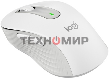 Мышь беспроводная Logitech Signature M650 белый, 4000 dpi, радиоканал, Bluetooth, USB, кнопки - 5