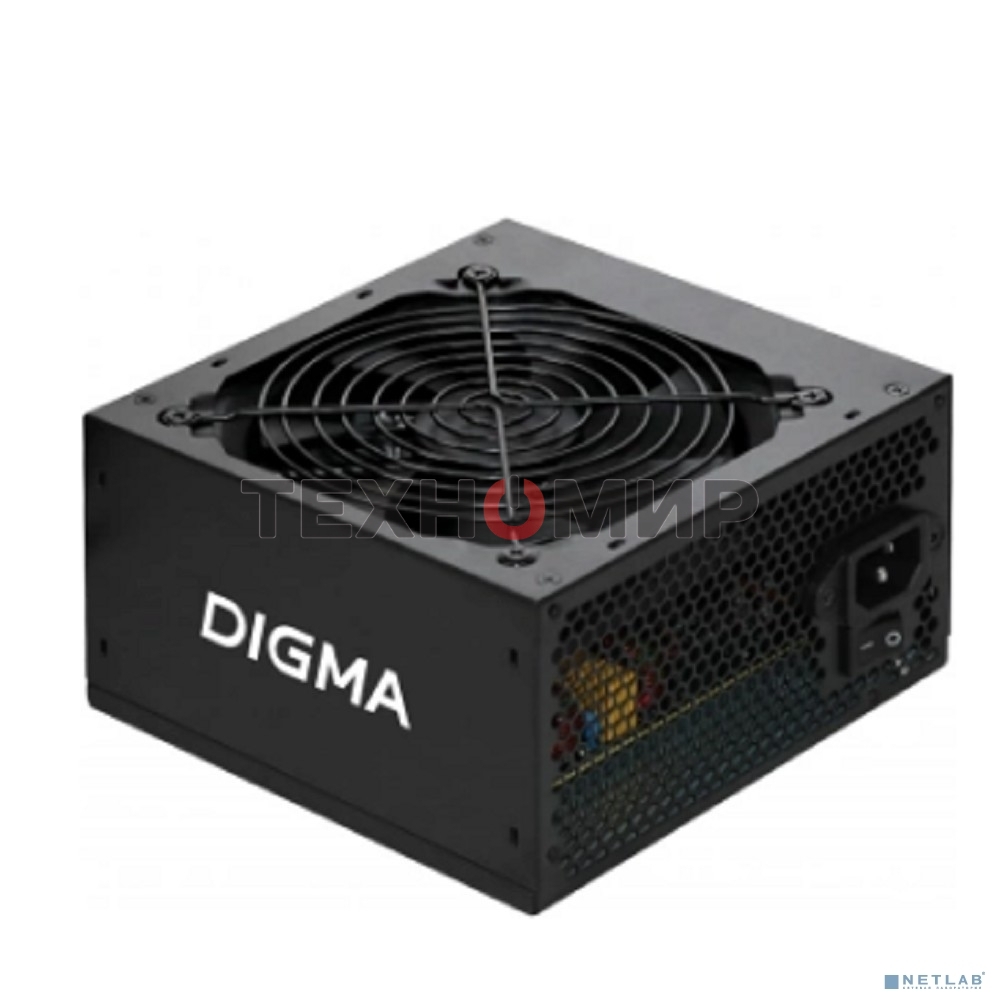 Блок питания Digma DPSU-500W RTL, 500Вт, 120мм, черный