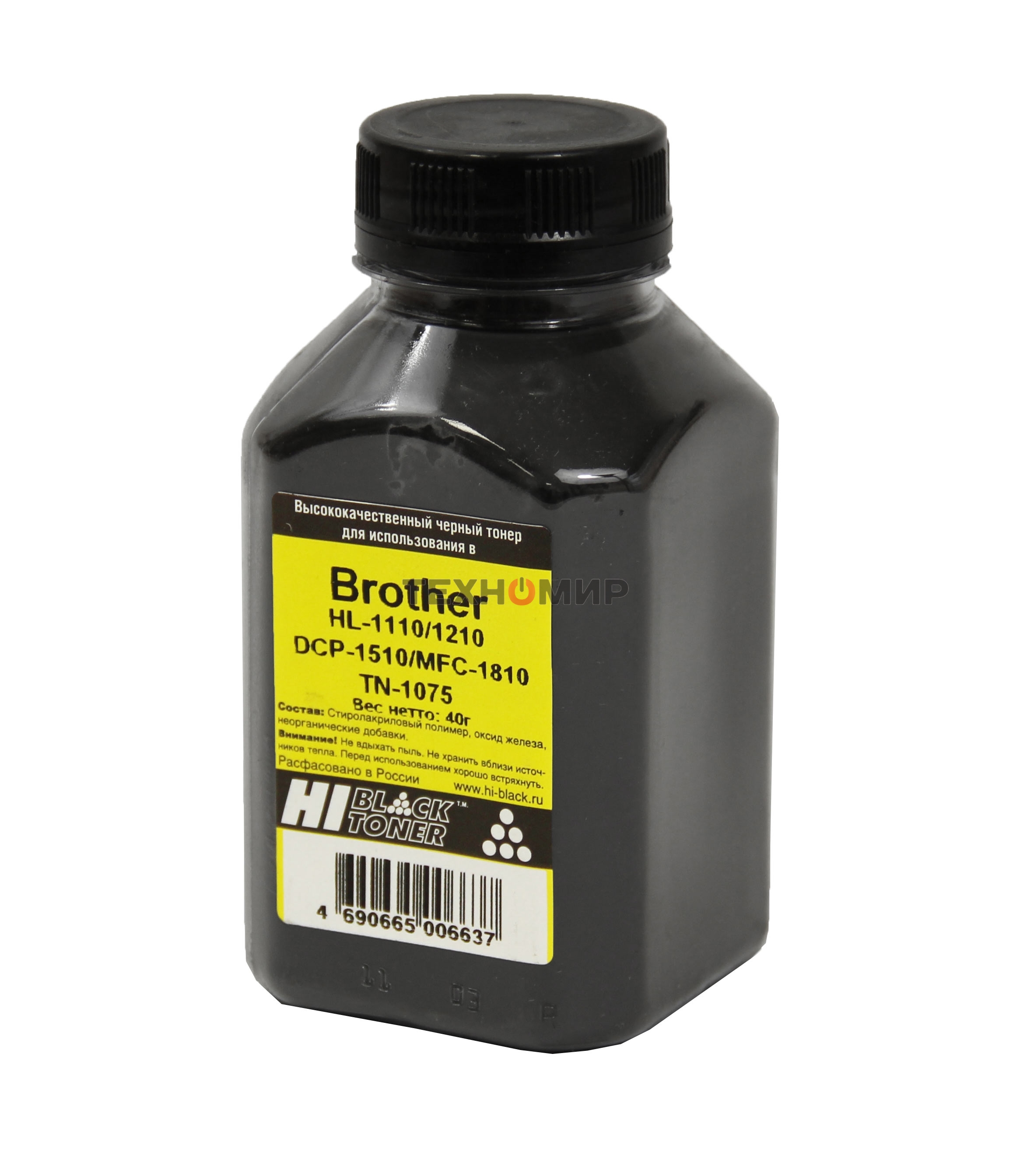 Тонер Brother HL-1110/DCP-1510/MFC-1018 (Hi-Black) 40 г, банка