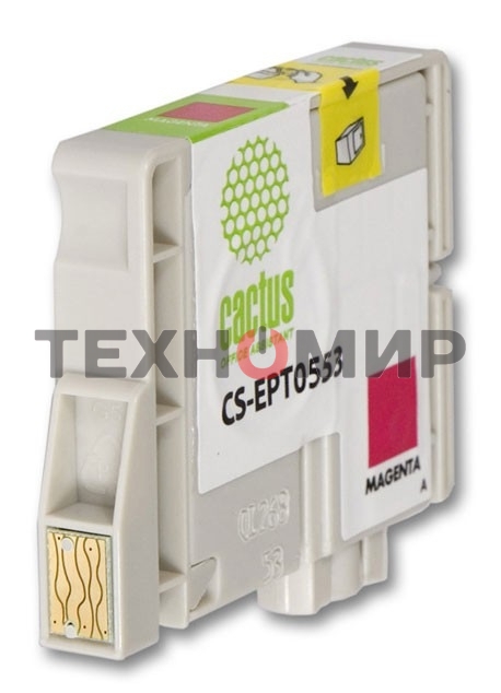 Картридж струйный Cactus CS-EPT0553 пурпурный (10 мл) для Epson Stylus RX520/Stylus Photo R240