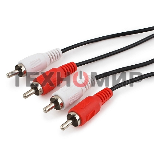 Кабель аудио Cablexpert CCA-2R2R-15M, 2xRCA - 2xRCA, 15м