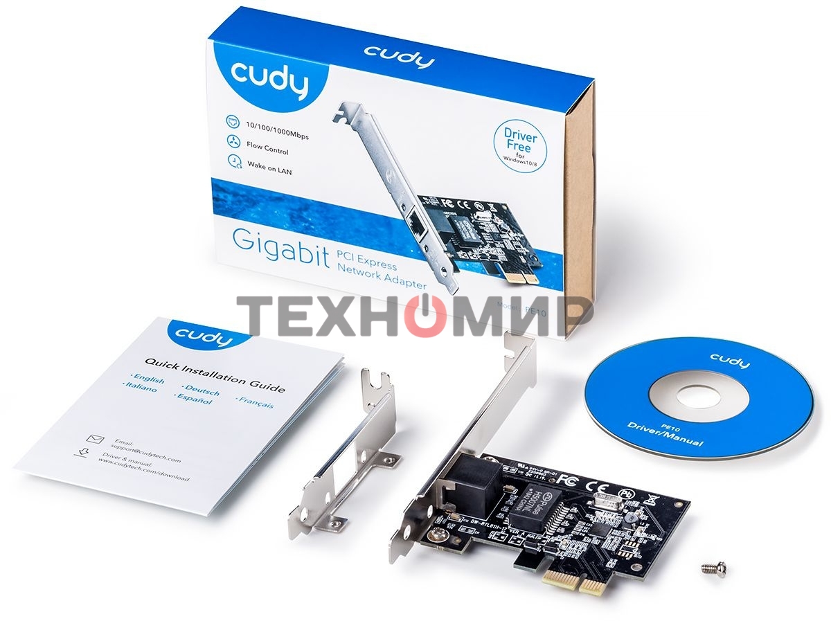 Сетевой адаптер CUDY PCI Express Cudy PE10 PCI Express