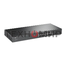 Коммутатор 16-port Gigabit PoE Easy Smart switch, 802.3af on ports 1-16, PoE budget 192 watts, desktop and rack-mountable